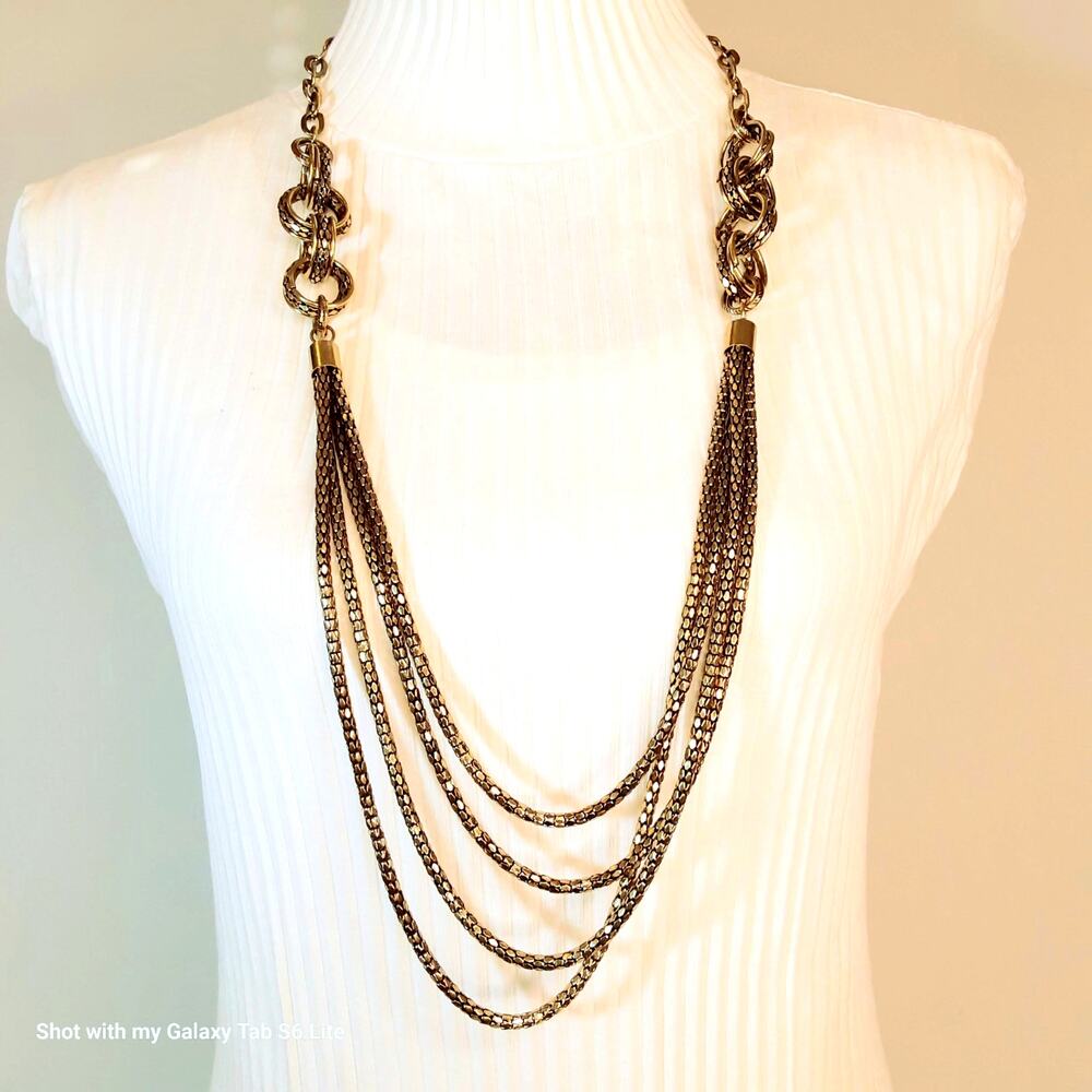 💎Chunky Multi Strand Necklace Chain Belt